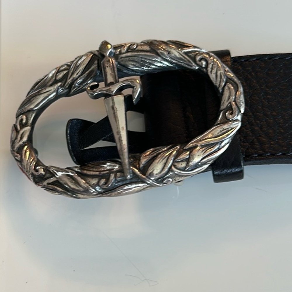 Authentic Cesare Paciotti belt black men's size 105 cm